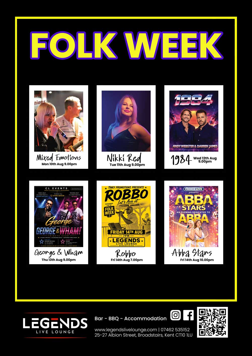 Broadstairs Folk Week 2026 - Legends Live Lounge