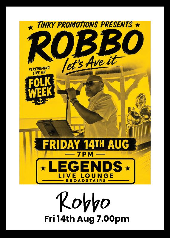 Robbo at Legends Live Lounge